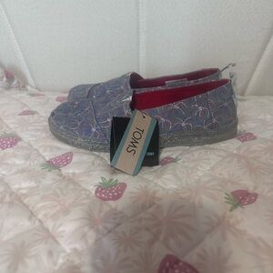 TOMS Kids Glitter Slip-On Shoes 4th of July Fireworks